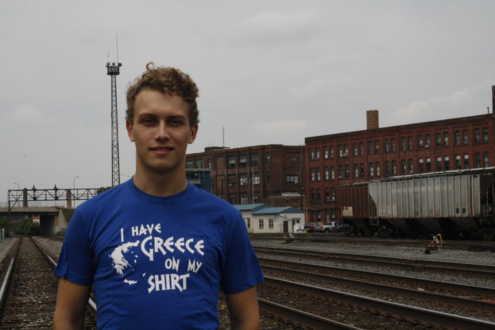 I Have Greece On My Shirt Men's T Shirt