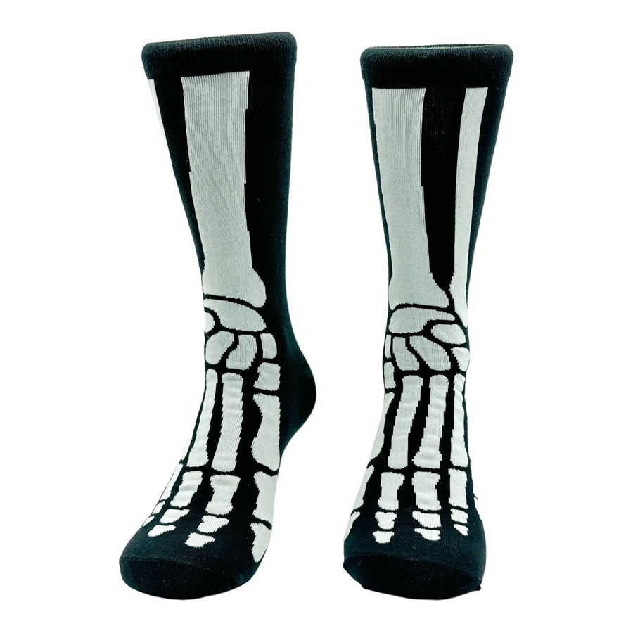 Funny Black - FEET Men's Feet Bones Sock Nerdy Halloween Sarcastic Tee