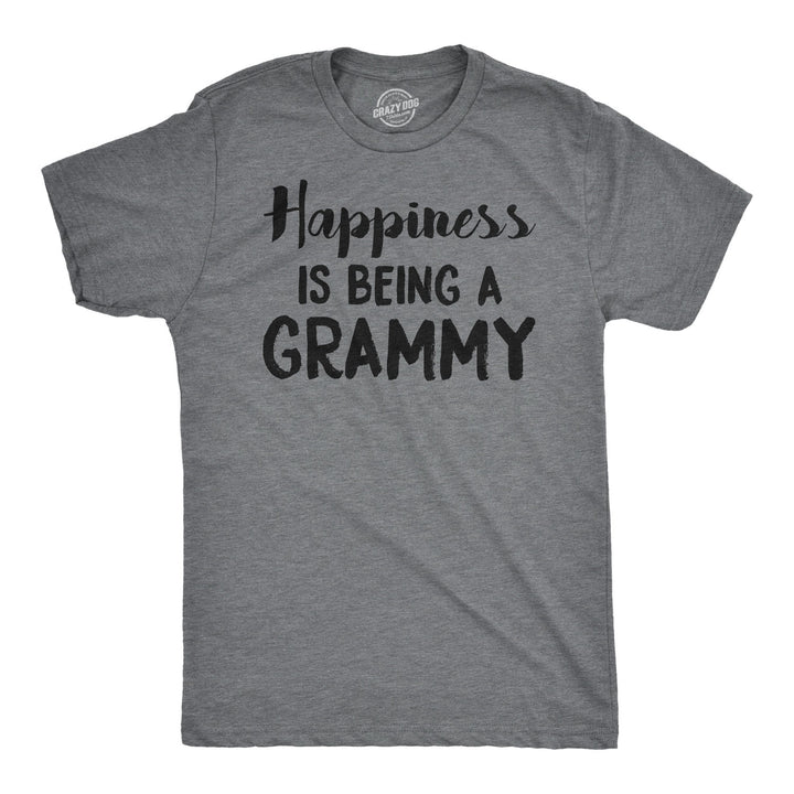 Funny Happiness Is Being A Grammy Mens T Shirt Nerdy Mother's Day Grandmother Tee