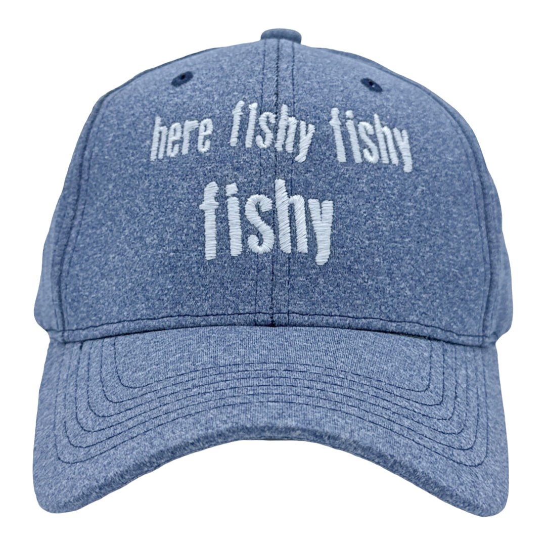 Funny Blue - Here Fishy Fishy Here Fishy Fishy Fishy Nerdy Fishing Tee