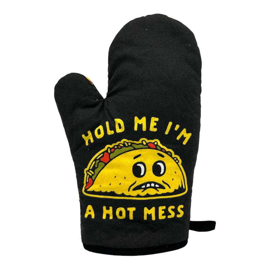 Funny Black - HOTMESS Hold Me Im A Hot Mess Nerdy Cinco De Mayo Food Tee