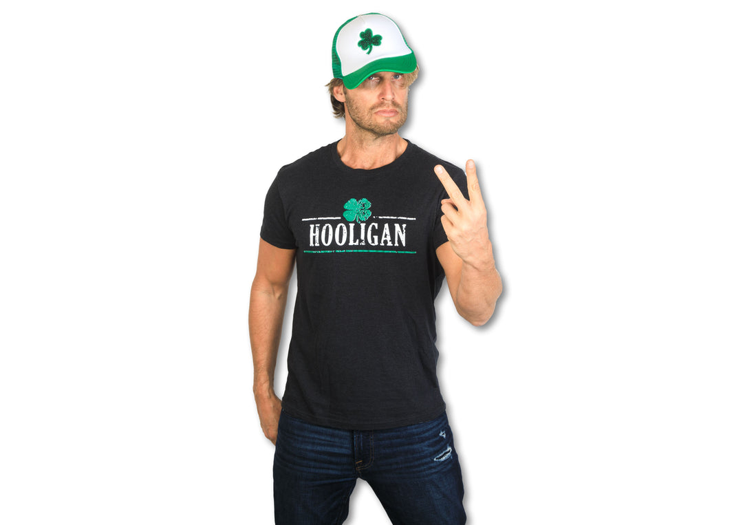 Hooligan Shamrock Men's T Shirt