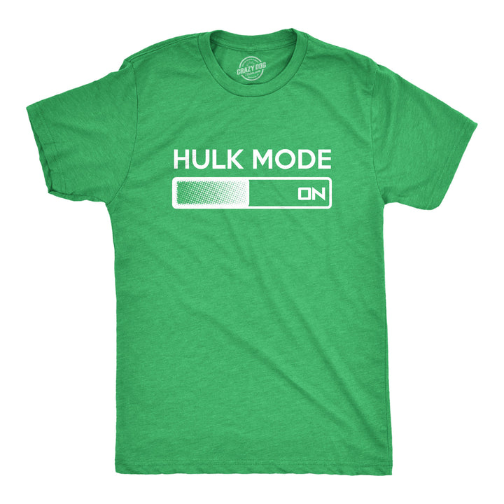 Funny Heather Green Hulk Mode On Mens T Shirt Nerdy TV & Movies Nerdy Tee