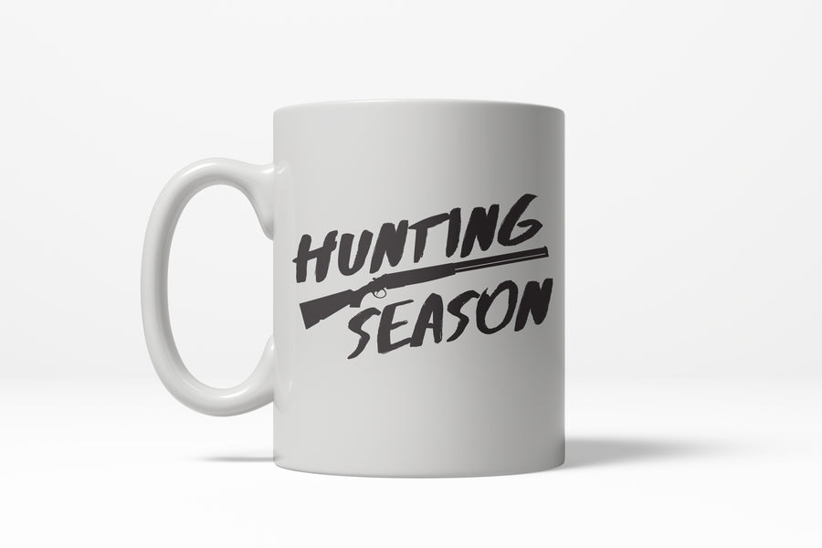 Funny White Hunting Season Coffee Mug Nerdy hunting Tee