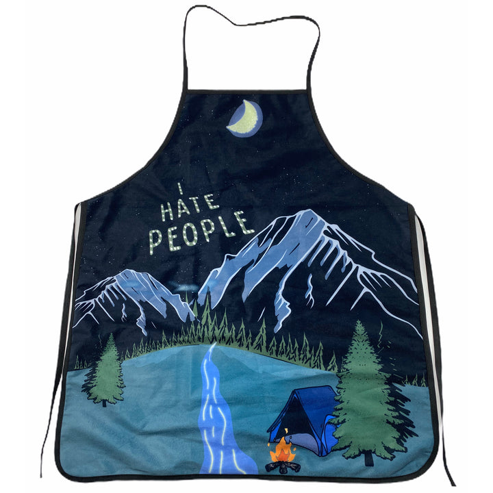 Funny Black I Hate People Oven Mitt Nerdy Camping Tee