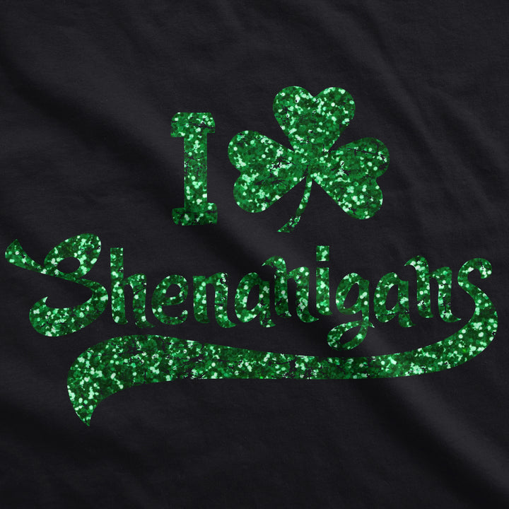 I Clover Shenanigans Glitter Women's T Shirt