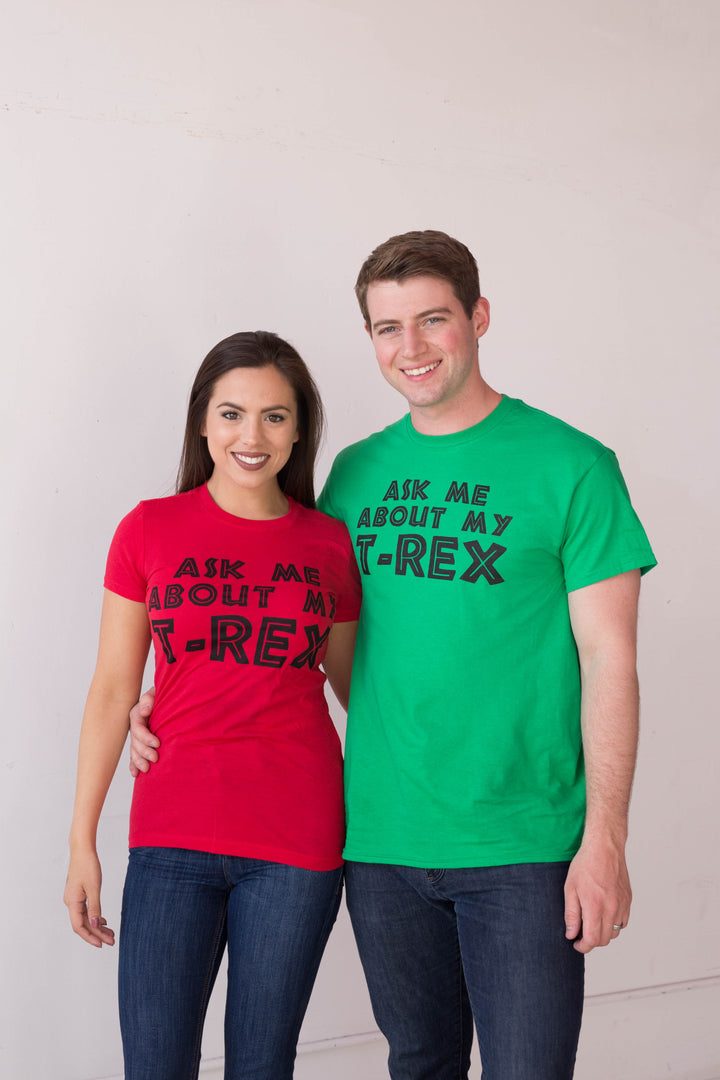 Ask Me About My T-Rex Flip Men's T Shirt