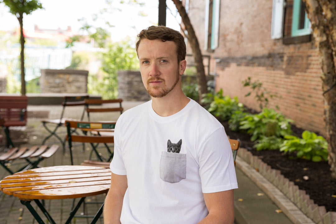 Pocket Cat Men's T Shirt