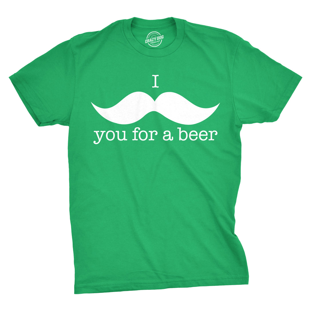 Funny Green Mens T Shirt Nerdy Saint Patrick's Day Beer Drinking Tee