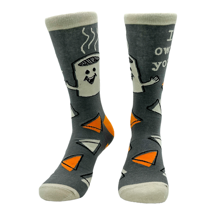 Men's Cannabis Columns Socks Funny 420 Pot Footwear