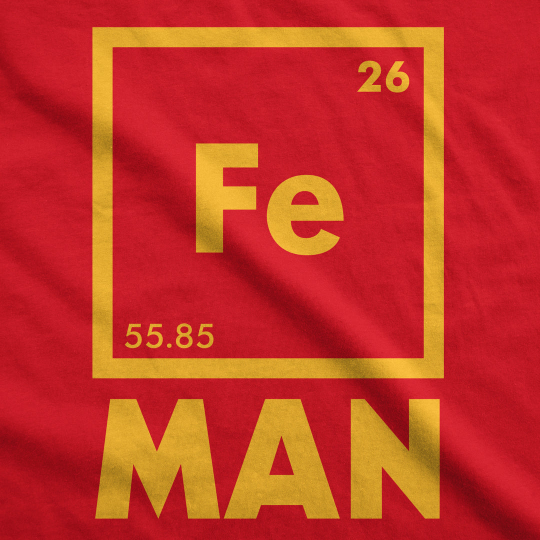 Chemical Element For Iron Man Men's T Shirt