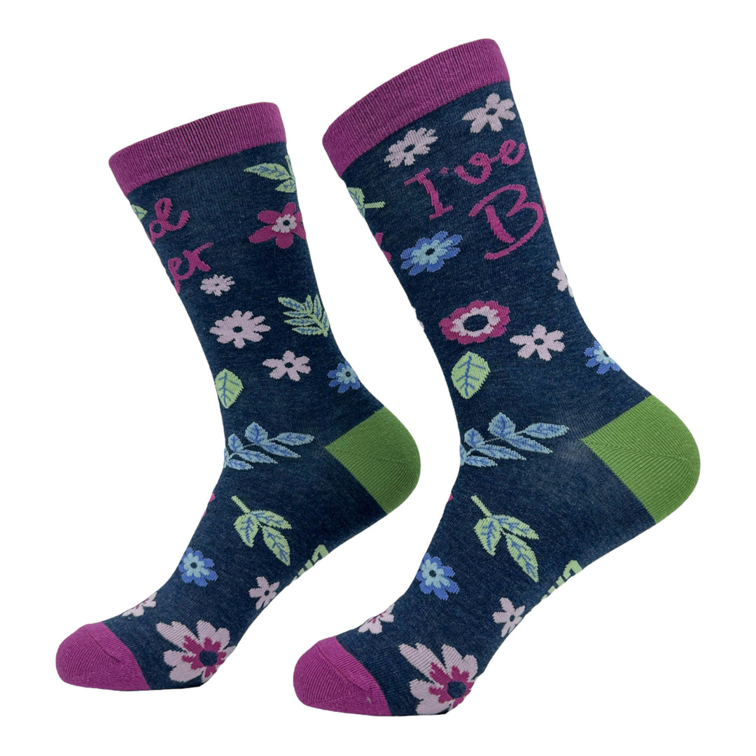 Womens Floral Sock 4 Pack Socks