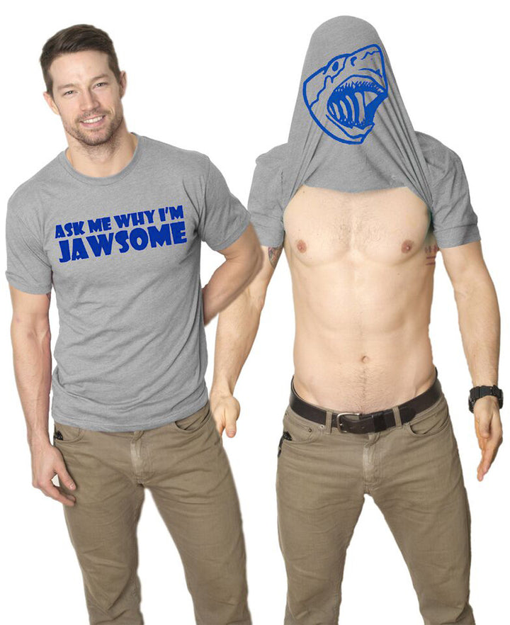 Ask Me Why I'm Jawsome Flip Men's T Shirt