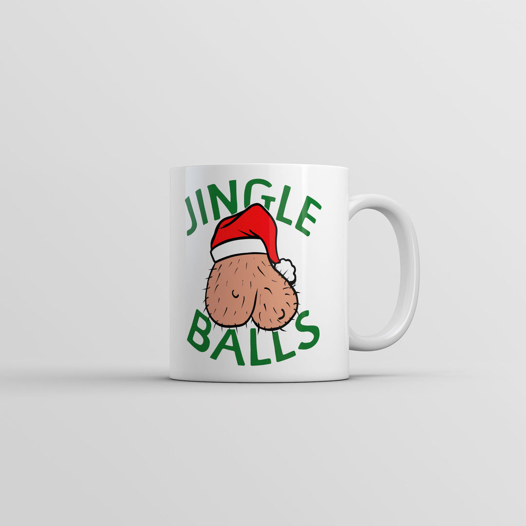 Funny White Jingle Balls Coffee Mug Nerdy Christmas sarcastic Tee