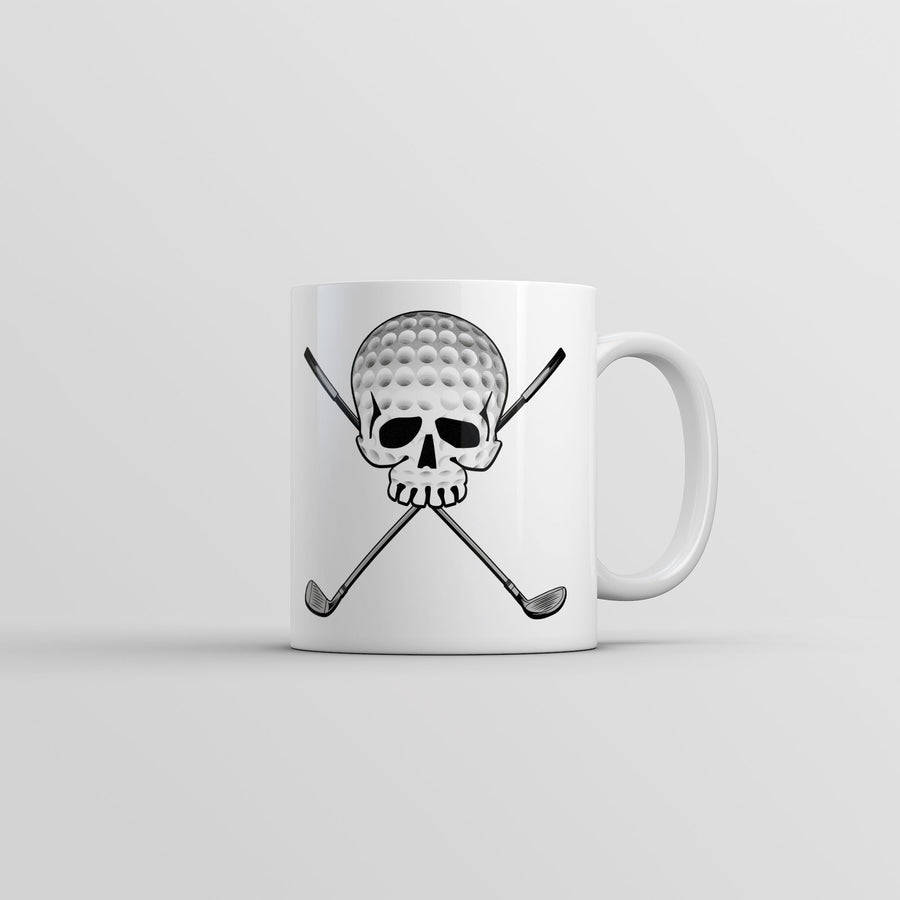 Funny White Golf Jolly Roger Coffee Mug Nerdy Golf sarcastic Tee