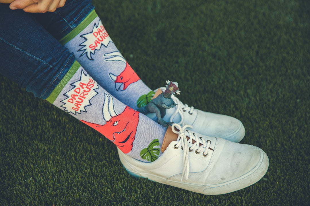 Dadasaurus Triceratops Socks