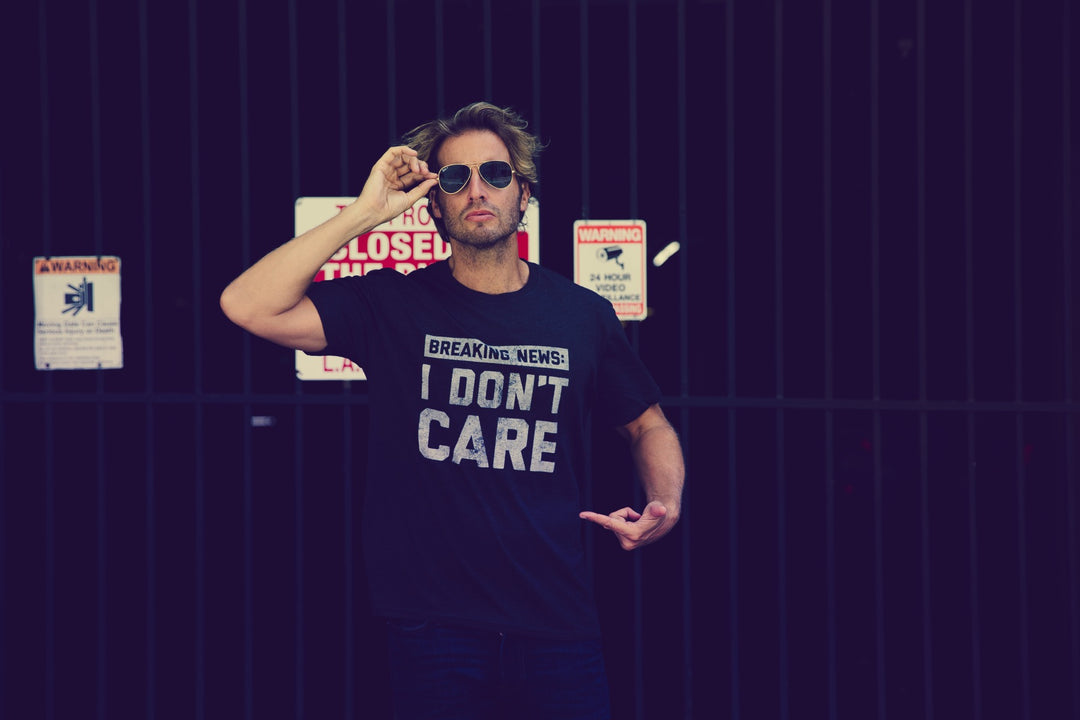 Breaking News: I Don't Care Men's T Shirt