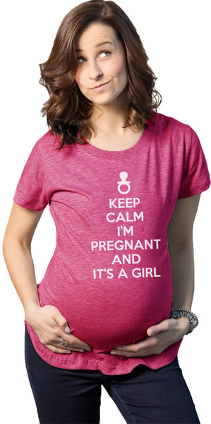 Cute Maternity Expecting Pregnancy Shirts With Sayings Keep Calm