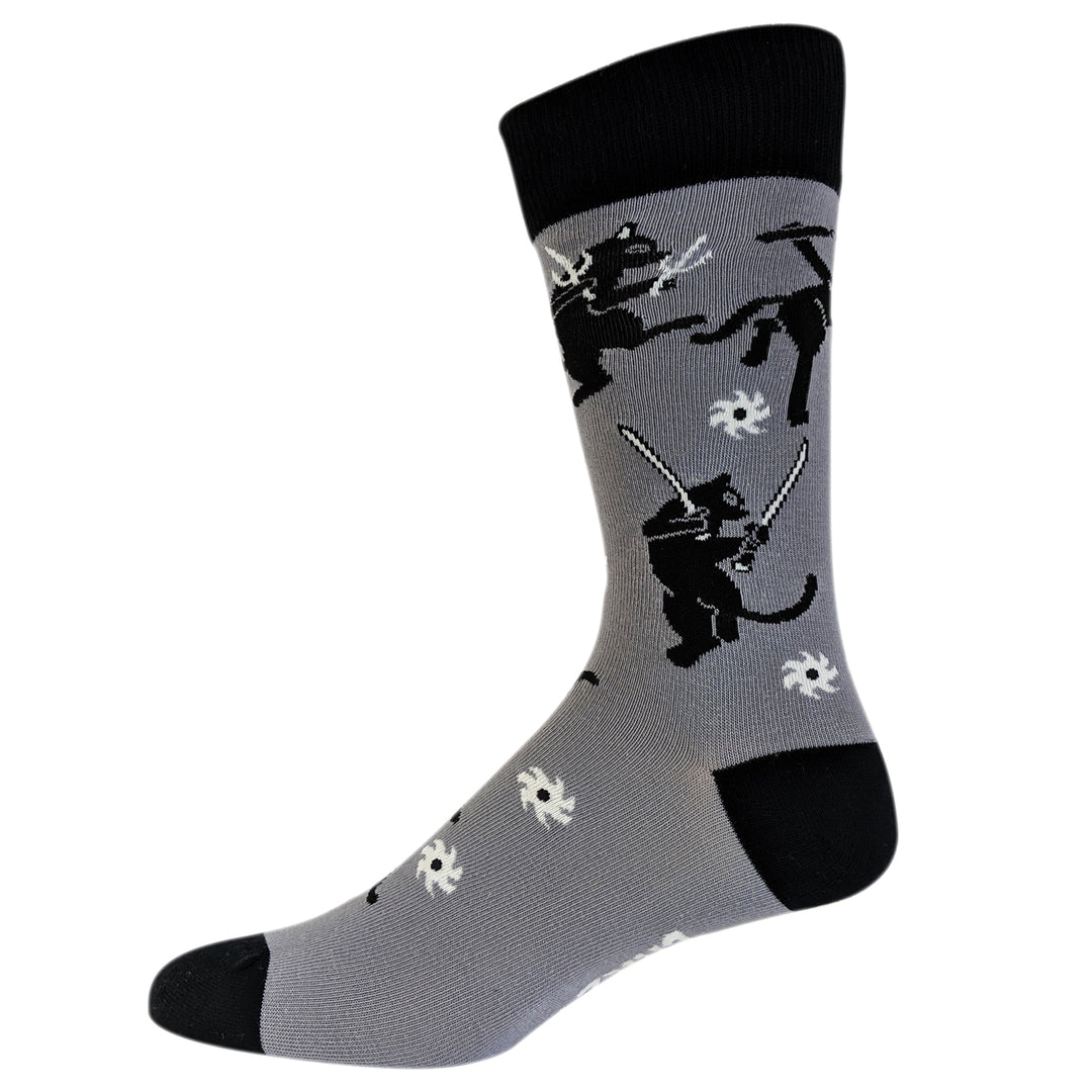 Mens Every Kitty Was Kung-Fu Fighting Socks