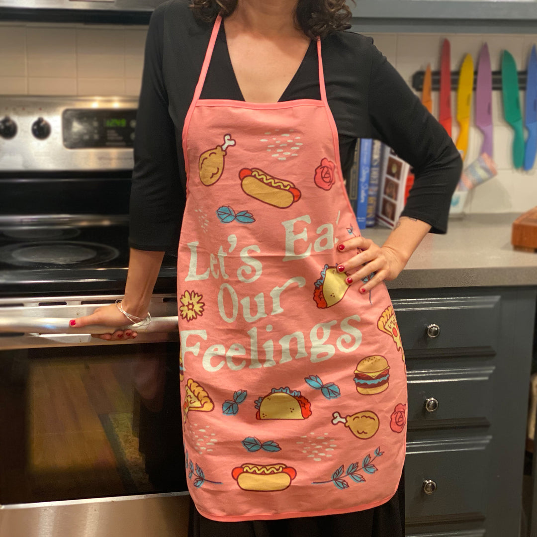 Let's Eat Our Feelings Apron Bakeware