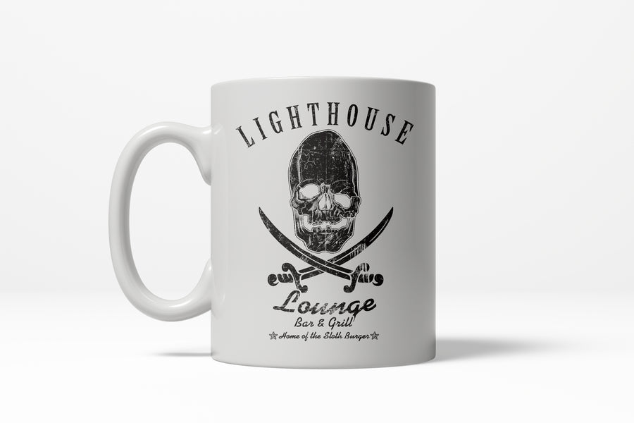 Funny White Lighthouse Lounge Coffee Mug Nerdy retro drinking Tee