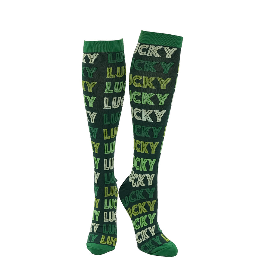 Funny Green - Lucky All Over Lucky All Over Nerdy Saint Patrick's Day Tee