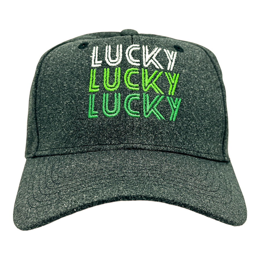 Funny Black - Lucky Lucky Lucky Lucky Lucky Lucky Nerdy Saint Patrick's Day Tee