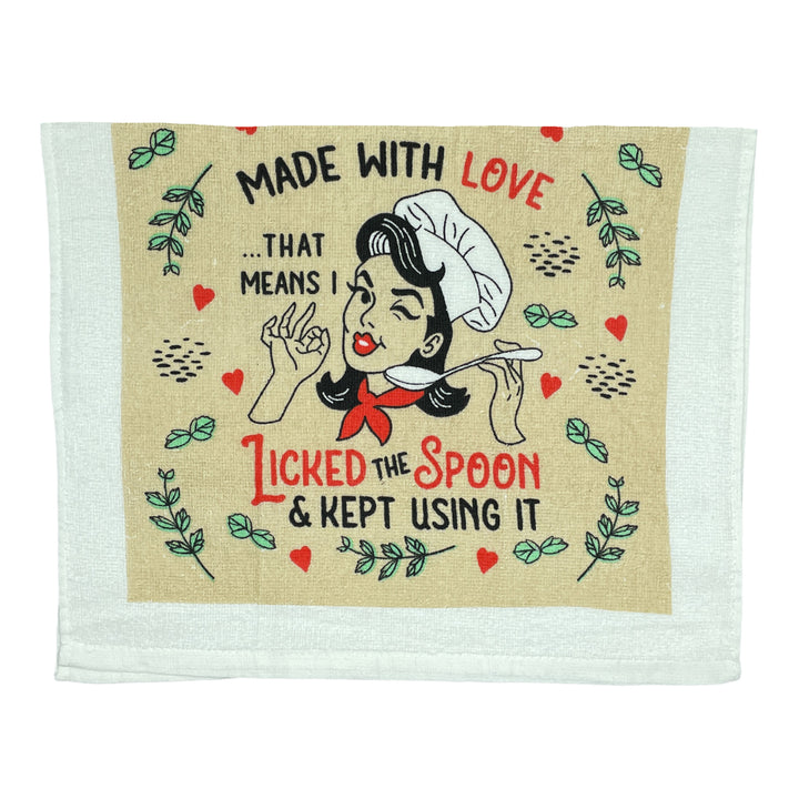 Funny Made With Love Made With Love Tea Towel Nerdy Food Tee