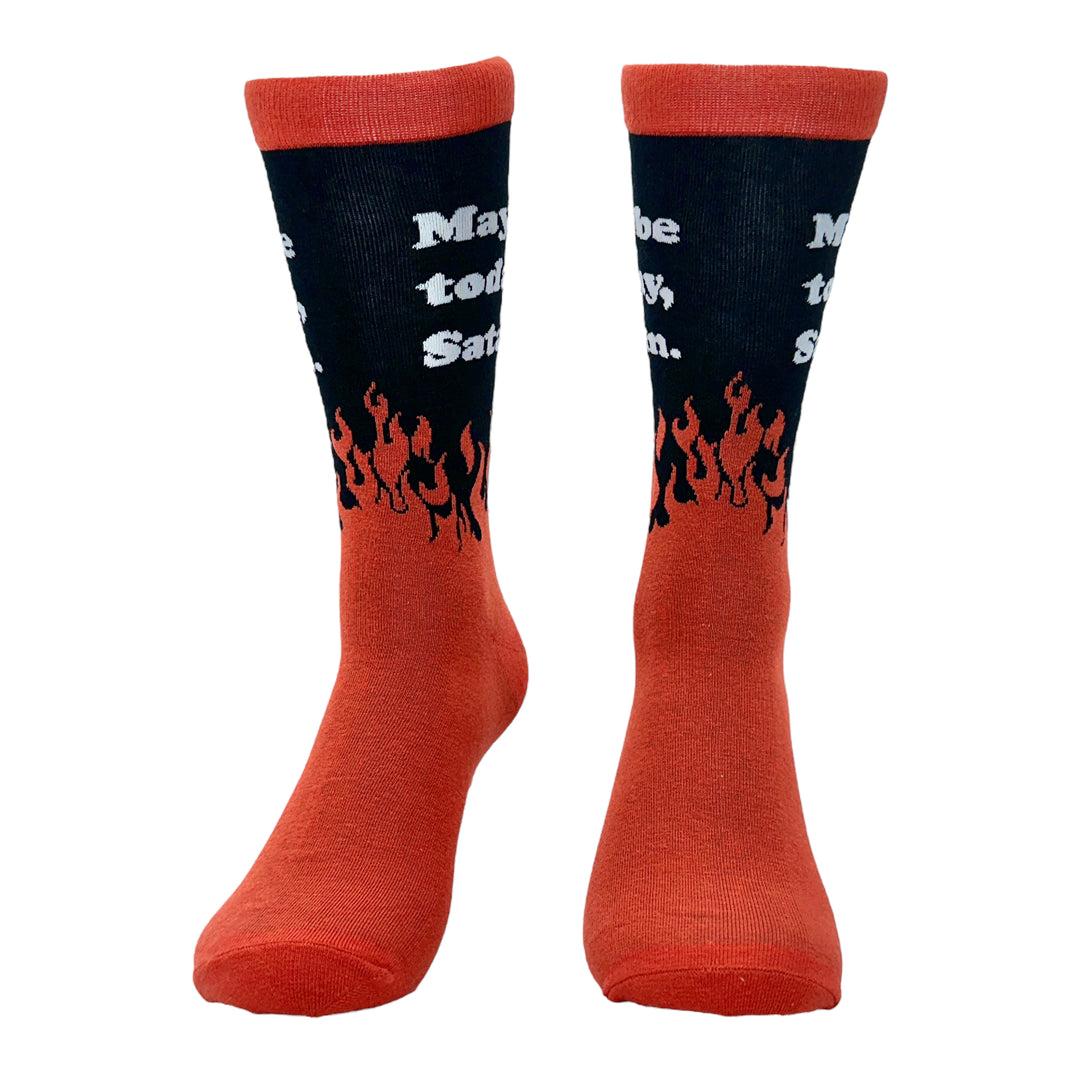 Men's Maybe Today Satan Socks