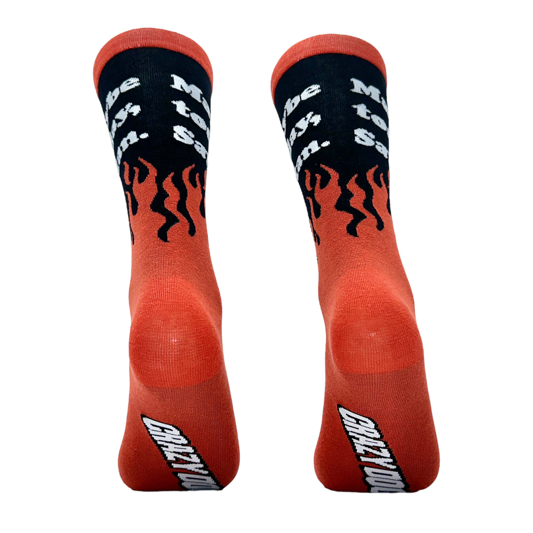 Men's Maybe Today Satan Socks