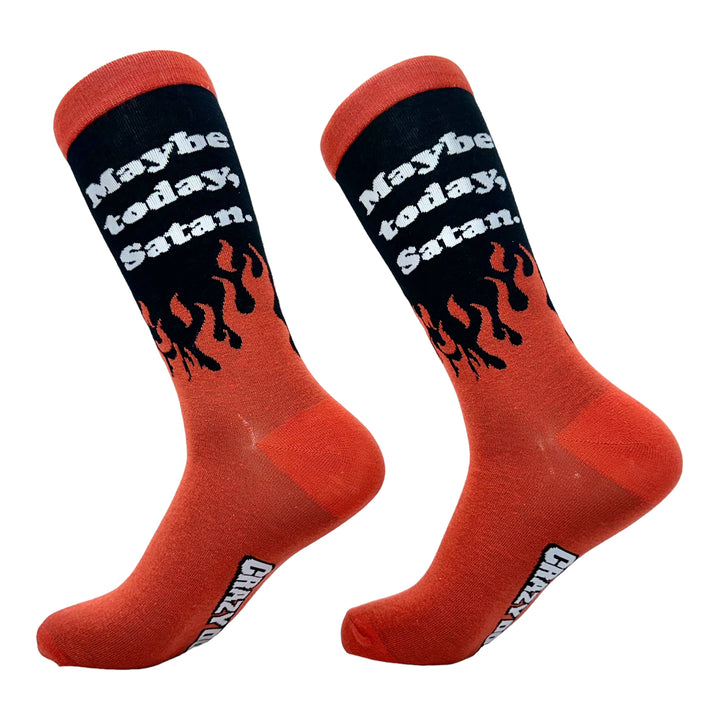 Men's Maybe Today Satan Socks