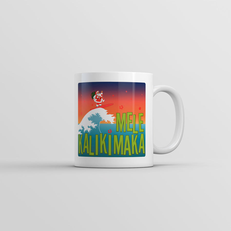 Funny White Mele Kalikimaka Coffee Mug Nerdy Christmas Tee