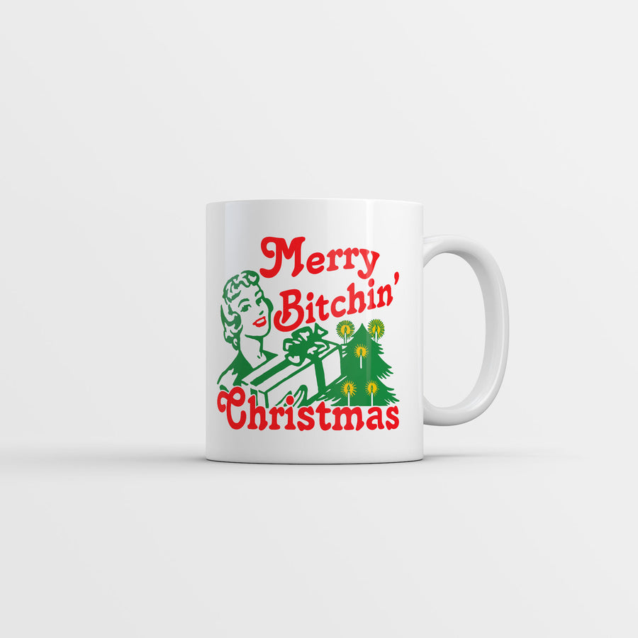 Funny White Merry Bitchin Christmas Coffee Mug Nerdy Christmas sarcastic Tee