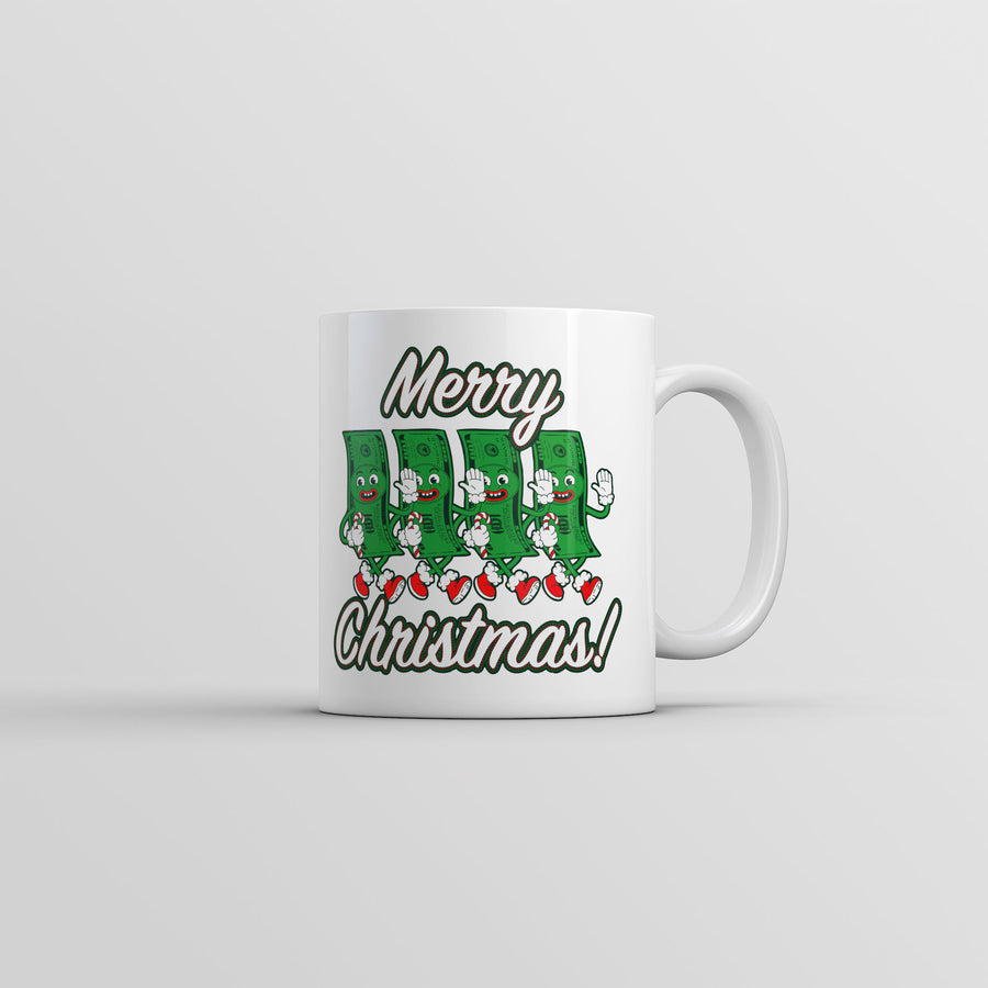 Funny White Merry Christmas Money Coffee Mug Nerdy Christmas sarcastic Tee