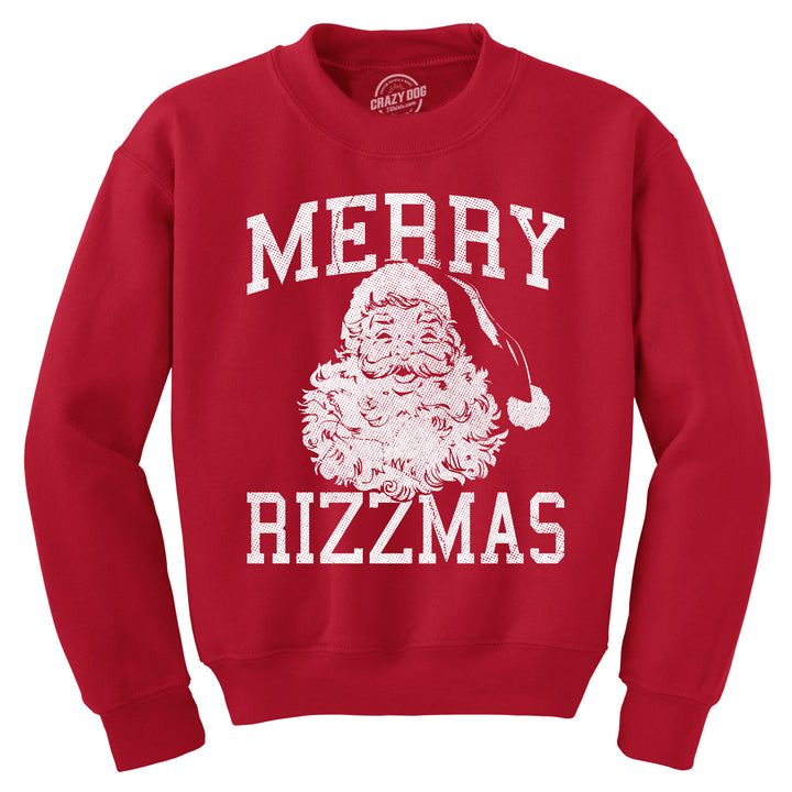 Funny Heather Red - Merry Rizzmas Merry Rizzmas Sweatshirt Nerdy Christmas sarcastic Tee