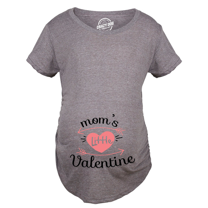 Mom's Little Valentine Maternity T Shirt