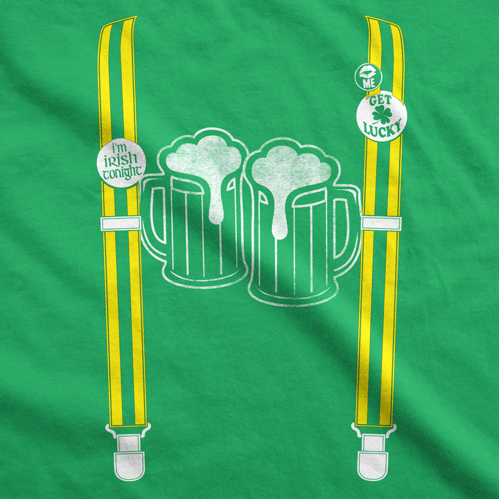 Suspenders Beer Mugs Men's T Shirt