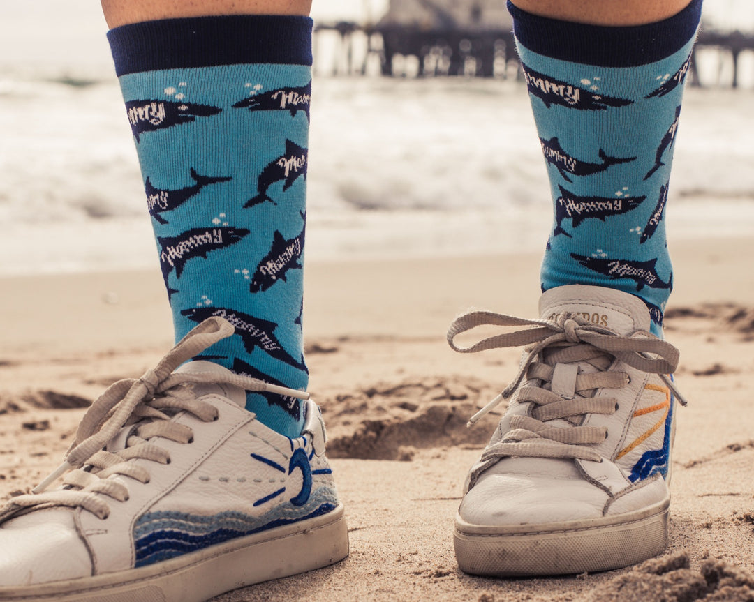 Womens Mommy Shark Socks