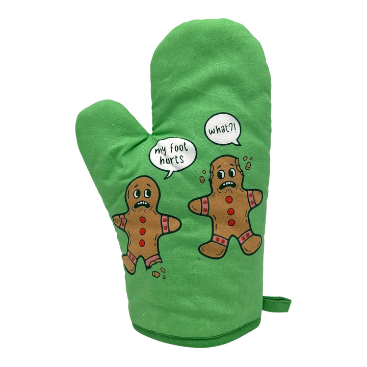 Funny Gingerbread Foot My Foot Hurts Nerdy Christmas Food Tee