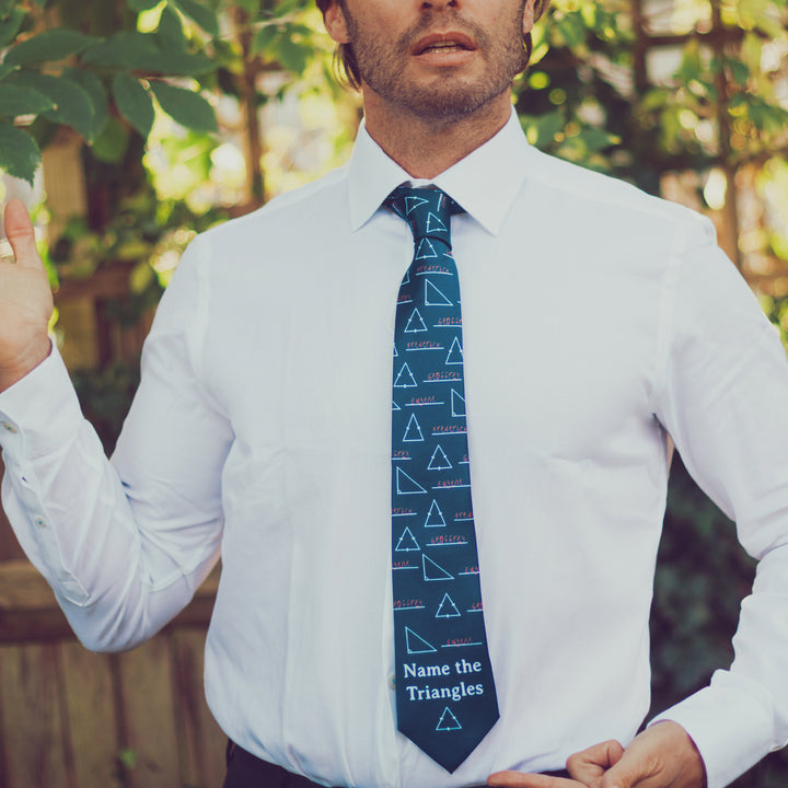 Name The Triangles Neck Tie Tie