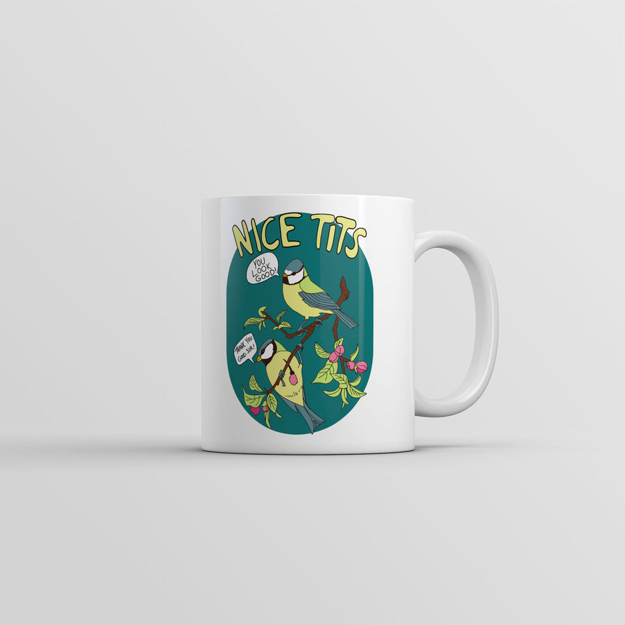 Funny White Nice Tits Coffee Mug Nerdy sarcastic animal Tee