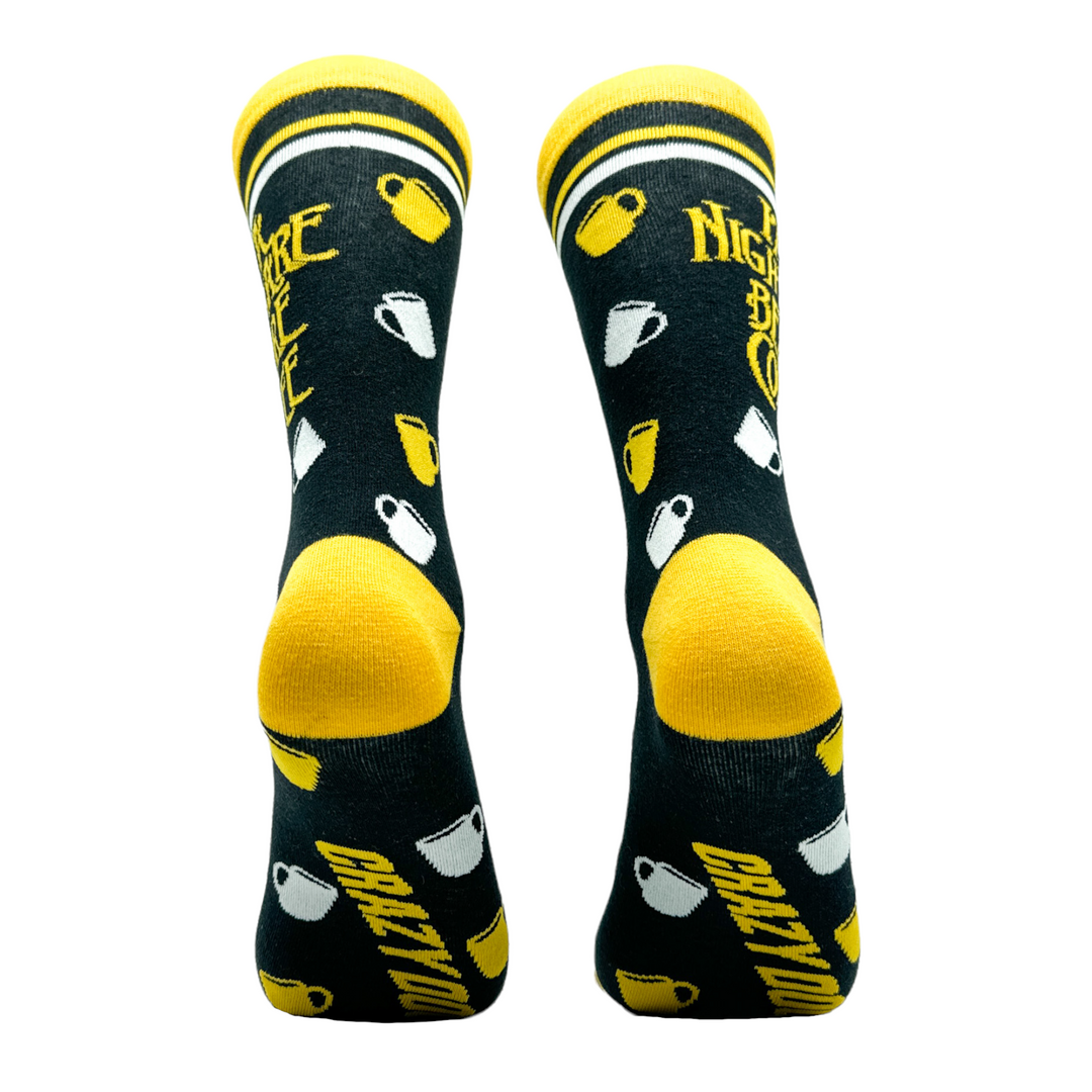 Women's Im A Nightmare Before Coffee Socks