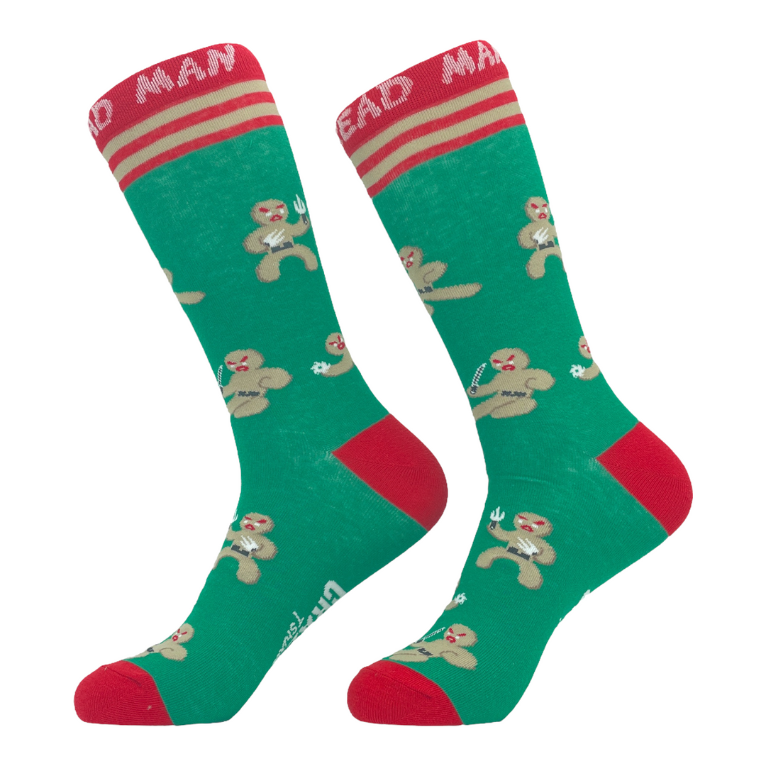 Mens Ninja Bread Man Socks