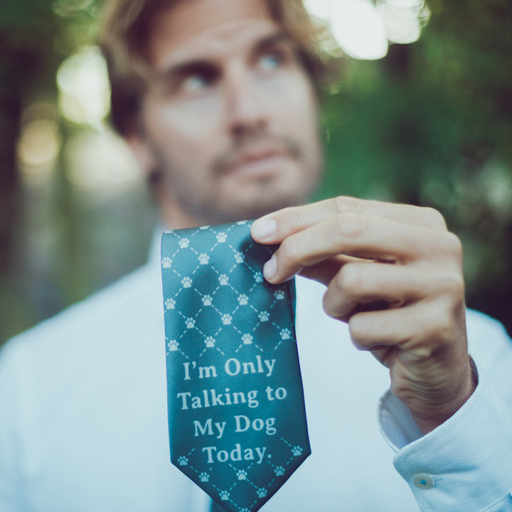 I'm Only Talking To My Dog Today Neck Tie Tie