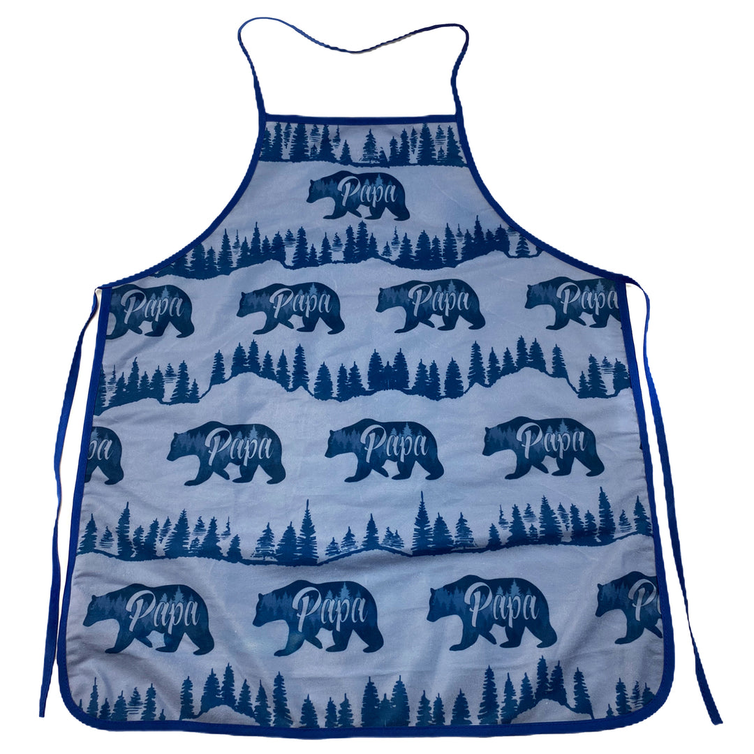 Funny Papa Bear Papa Bear Apron Nerdy Father's Day Animal Tee