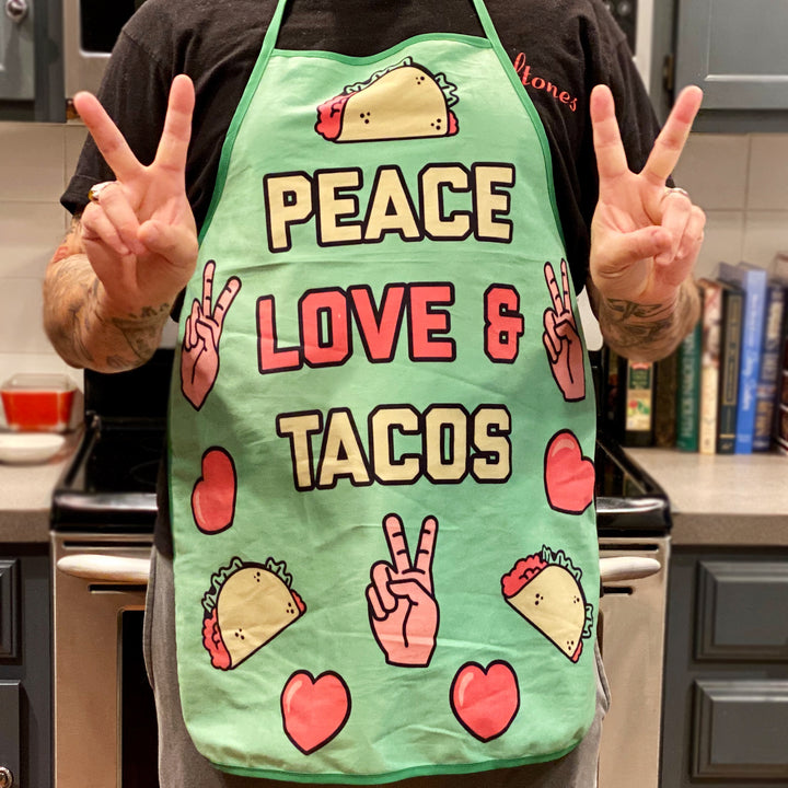 Peace Love Tacos Oven Mitt + Apron Bakeware