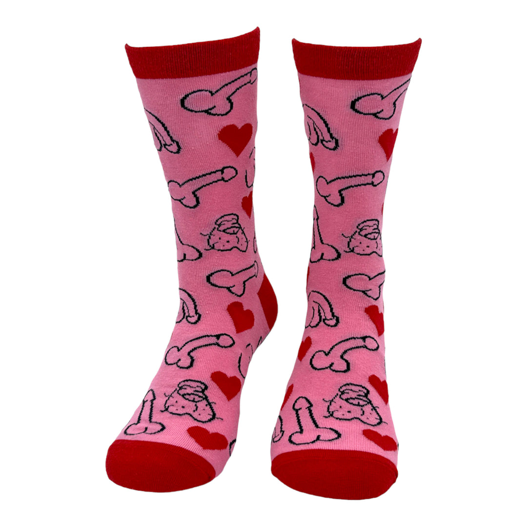 Women's Penises And Hearts Socks