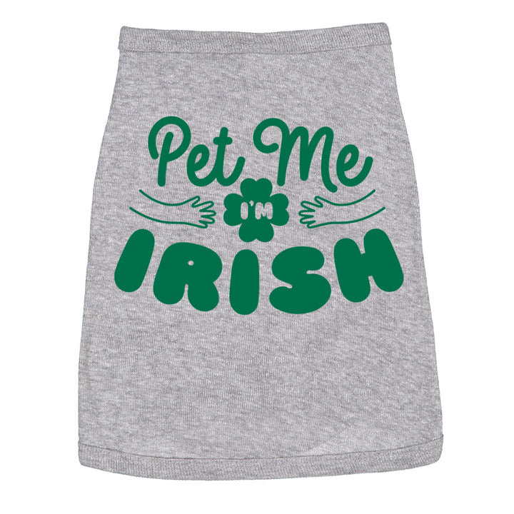 Funny Heather Grey Dog Shirt Nerdy Saint Patrick's Day Dog Tee