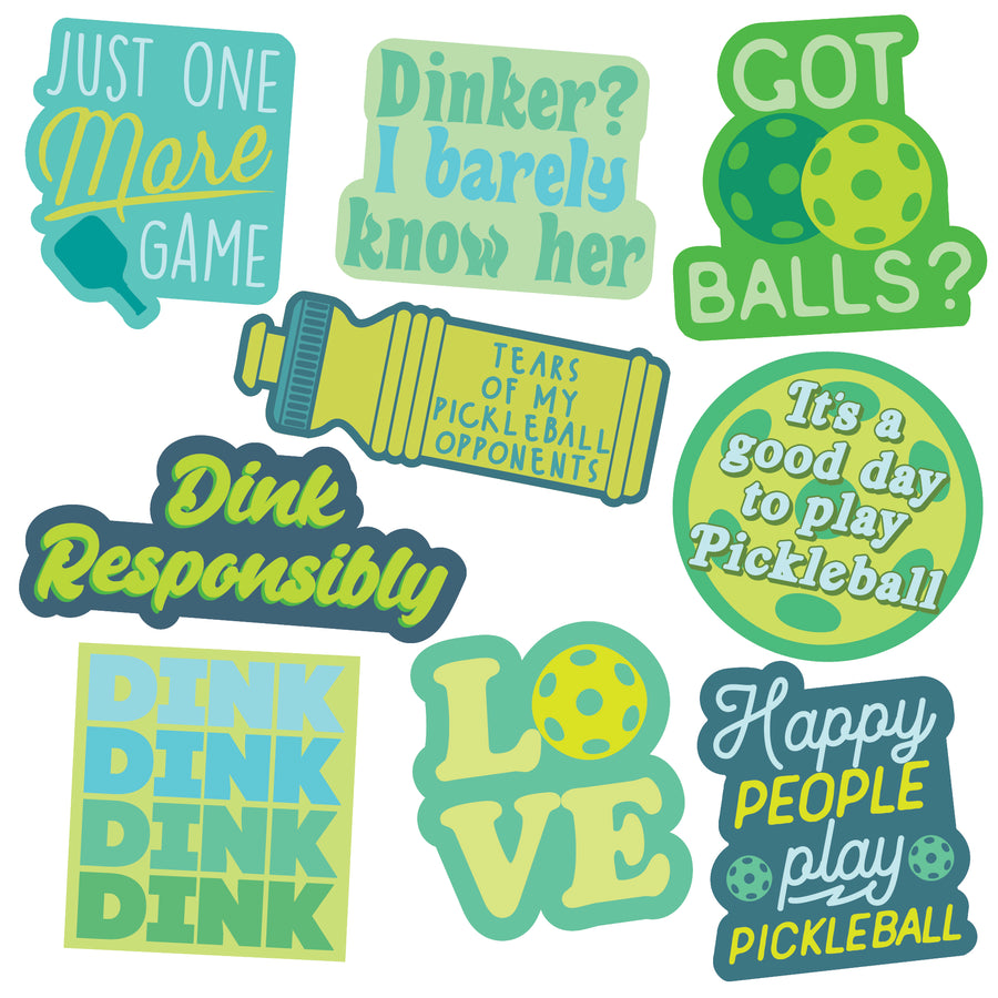 Funny Multi Pickleball Stickers Nerdy sarcastic Tee