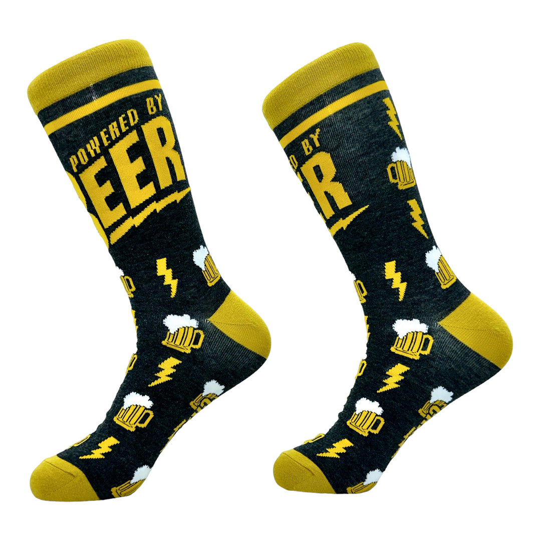 Men's Powered By Beer Socks